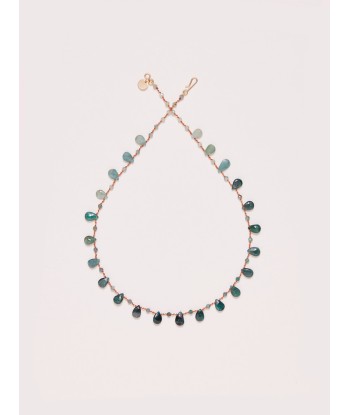 COLLIER OSPREY DROPS & BEADS GRANDIDIERITE hantent personnes