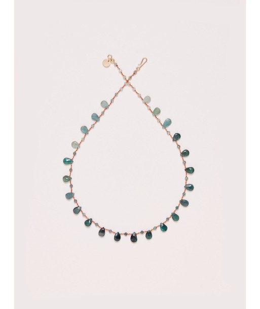 COLLIER OSPREY DROPS & BEADS GRANDIDIERITE hantent personnes