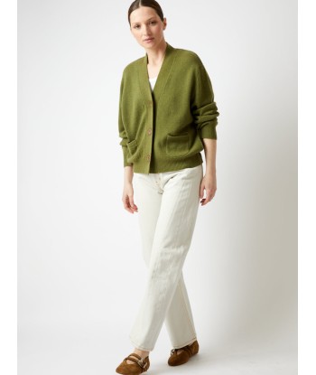 CARDIGAN LOU PERIDOT en linge