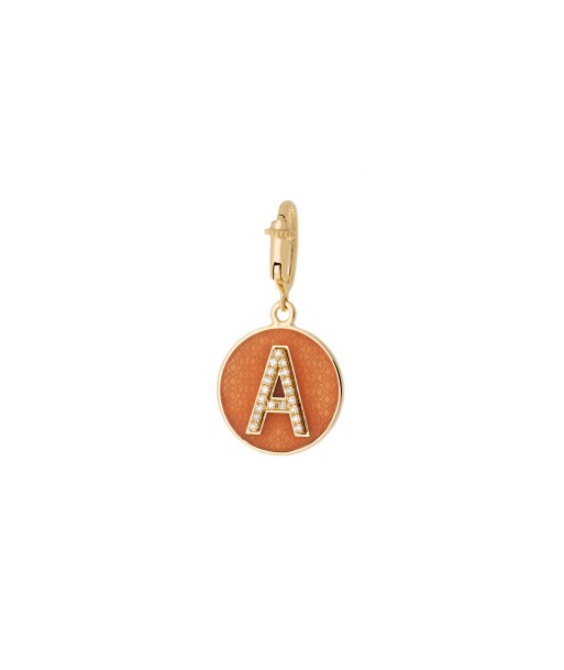 CHARM LETTRE A OR JAUNE, DIAMANTS ET EMAIL ORANGE sélection de produits