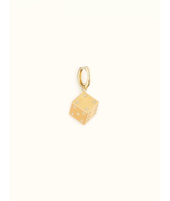 PENDENTIF DADO OR JAUNE ET DIAMANTS 11 MM 2023