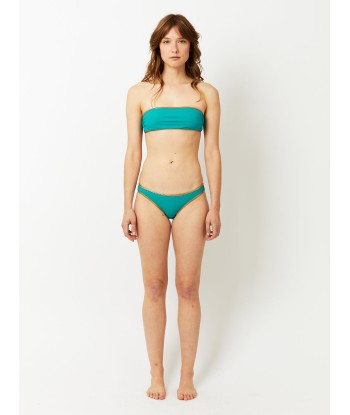 MAILLOT DE BAIN HAMPTON BANDEAU RÉVERSIBLE TURQUOISE & JAUNE Les magasins à Paris et en Île-de-France