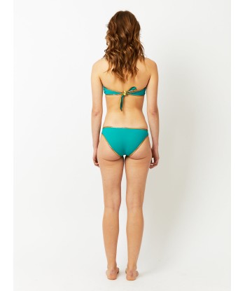 MAILLOT DE BAIN HAMPTON BANDEAU RÉVERSIBLE TURQUOISE & JAUNE Les magasins à Paris et en Île-de-France