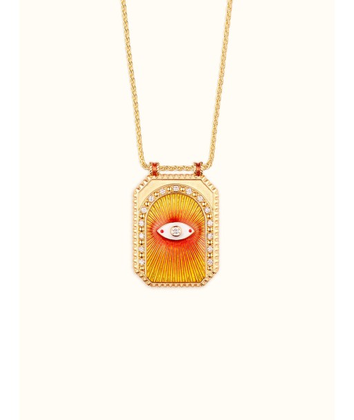 COLLIER SCAPULAIRE EYE PROTECT ORANGE Dans la société mordern