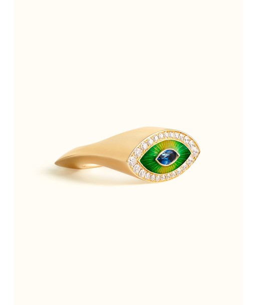 BAGUE EVIL EYE METRIQUE GREEN les muscles