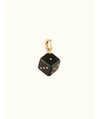 PENDENTIF DADO EBONY 13 MM brillant des détails fins