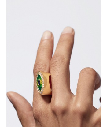 BAGUE EVIL EYE METRIQUE GREEN les muscles