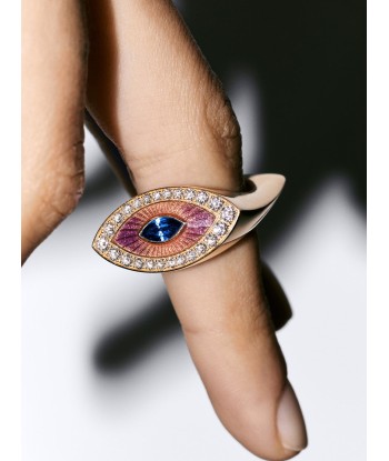 BAGUE EVIL EYE METRIQUE PURPLE destockage