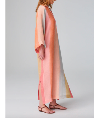 TUNIC CAFTAN LONG ROSE Venez acheter