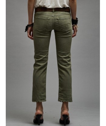 JEAN BOY STRAIGHT OLIVE GREEN STRETCH sur le site 