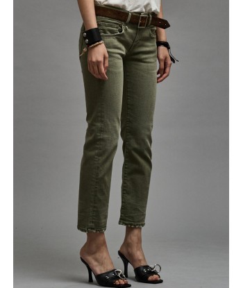 JEAN BOY STRAIGHT OLIVE GREEN STRETCH sur le site 