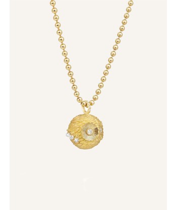 PENDENTIF CHOUETTE OR JAUNE ET DIAMANT pas cher