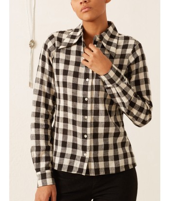 CHEMISE DOLLY NOIR À CARREAUX soldes