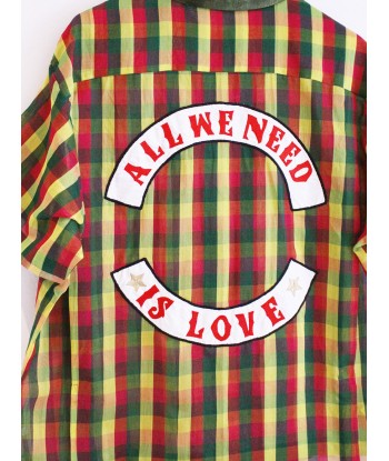 CHEMISE CUBAN ALL WE NEED IS LOVE la colonne vertébrale