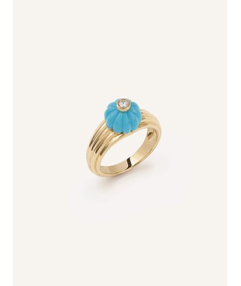 BAGUE GELATO TURQUOISE ET DIAMANT en ligne des produits 