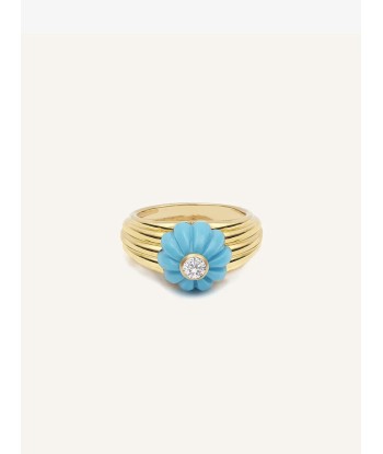 BAGUE GELATO TURQUOISE ET DIAMANT en ligne des produits 