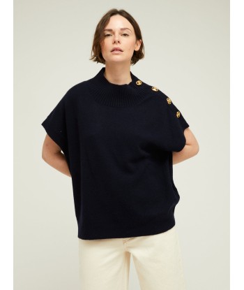 PULL GREGOR NERO NAVY Véritable concentré