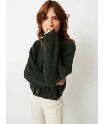 CARDIGAN ROY MILITARY GREEN pas cher 