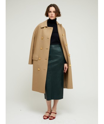 MANTEAU MAC PRESSED WOOL TAN du meilleur 