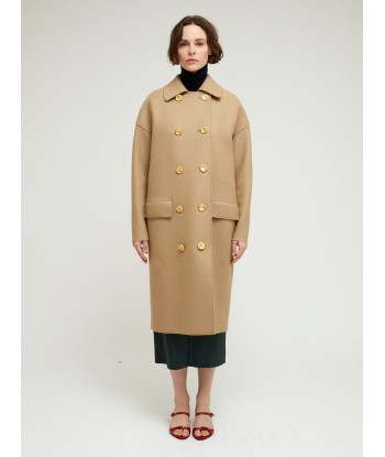 MANTEAU MAC PRESSED WOOL TAN du meilleur 