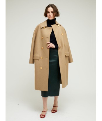 MANTEAU MAC PRESSED WOOL TAN du meilleur 