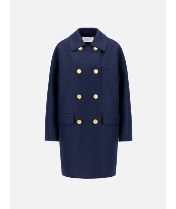 MANTEAU MAC PRESSED WOOL BLUE MOULINE En savoir plus