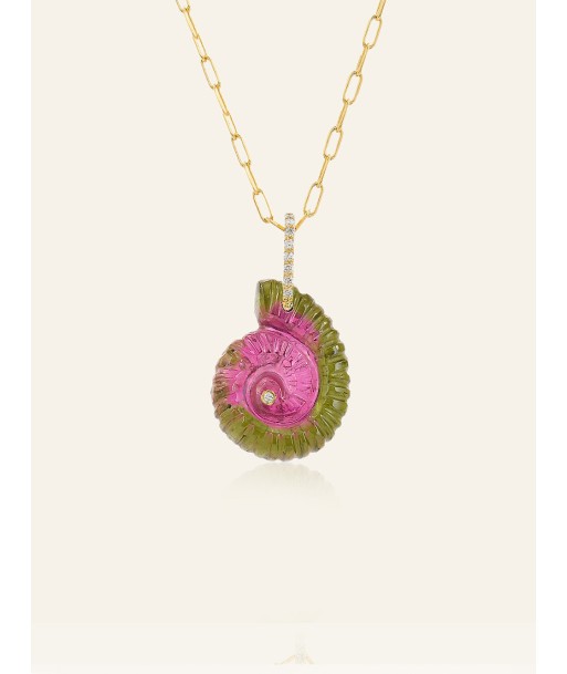 PENDENTIF ESCARGOT AVEC DIAMANT AU MILIEU Par le système avancé 