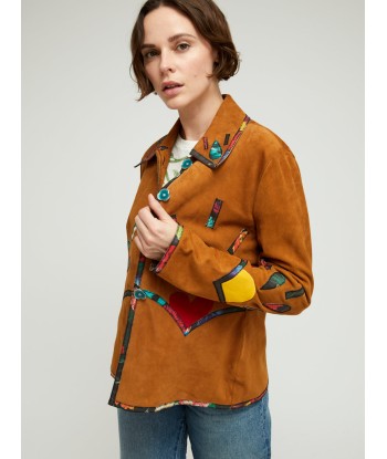 VESTE DYLAN COGNAC destockage