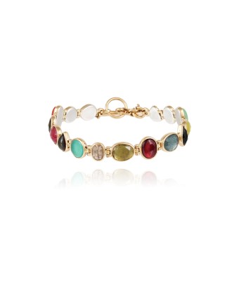 BRACELET SOUPLE OR JAUNE 18 CARATS en linge