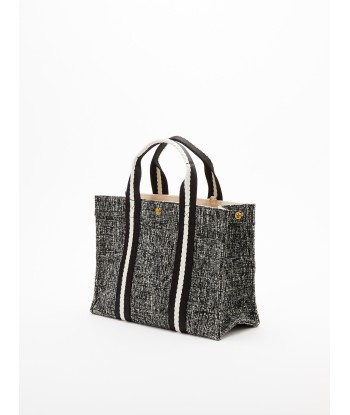 SAC TOTE M CHINÉ TWEED BLACK store