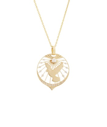 COLLIER MÉDAILLON DREAM MAKER OISEAU & SOLEIL DE DIAMANTS shop