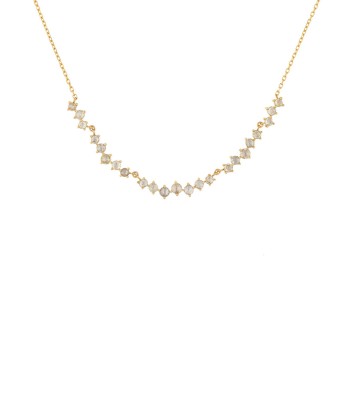 COLLIER TWISTED DIAMANTS LONG vous aussi creer 