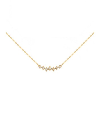 COLLIER TWISTED 7 DIAMANTS Pour