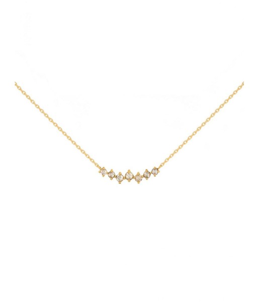 COLLIER TWISTED 7 DIAMANTS Pour