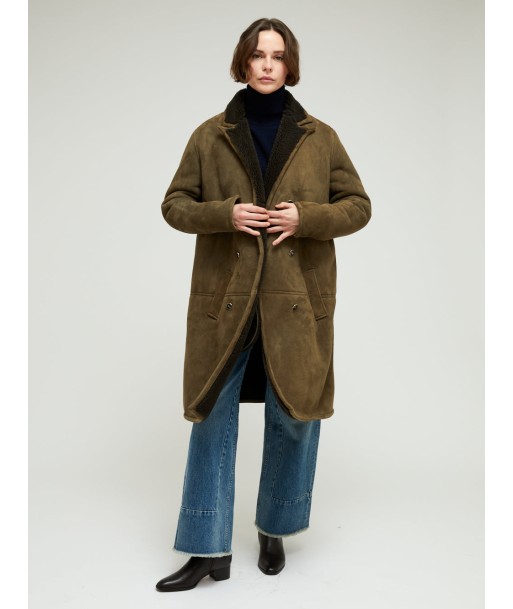 MANTEAU TRINTIGNANT PEAU LAINÉE de pas cher