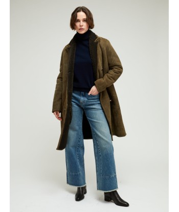 MANTEAU TRINTIGNANT PEAU LAINÉE de pas cher