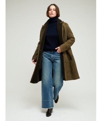 MANTEAU TRINTIGNANT PEAU LAINÉE de pas cher