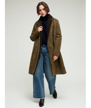 MANTEAU TRINTIGNANT PEAU LAINÉE de pas cher