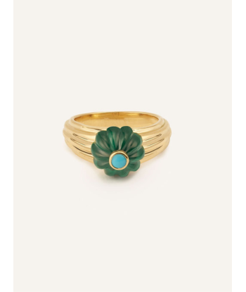 BAGUE GELATO MALACHITE ET TURQUOISE prix pour 