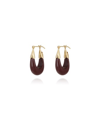 BOUCLES D'OREILLES ÉCUME PETIT MODÈLE BORDEAUX Economisez 