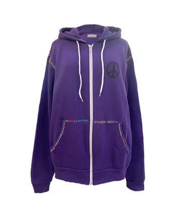 SWEAT TAROT ZIP À CAPUCHE VIOLET Venez découvrir notre 