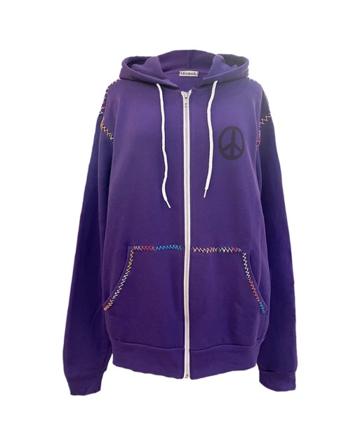 SWEAT TAROT ZIP À CAPUCHE VIOLET Venez découvrir notre 