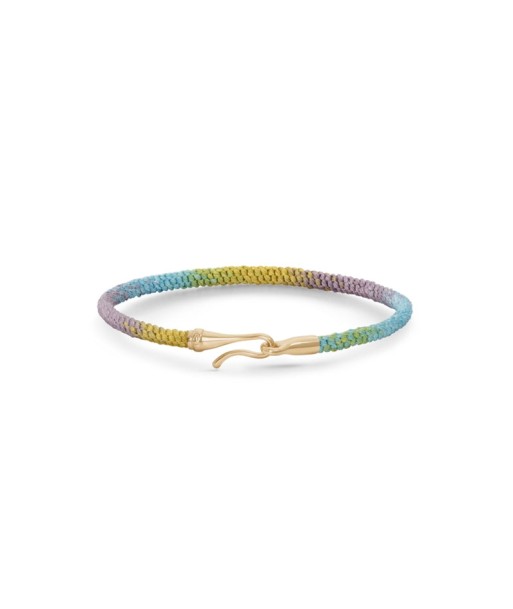 BRACELET LIFE VIOLET, JAUNE ET BLEU le concept de la Pate a emporter 