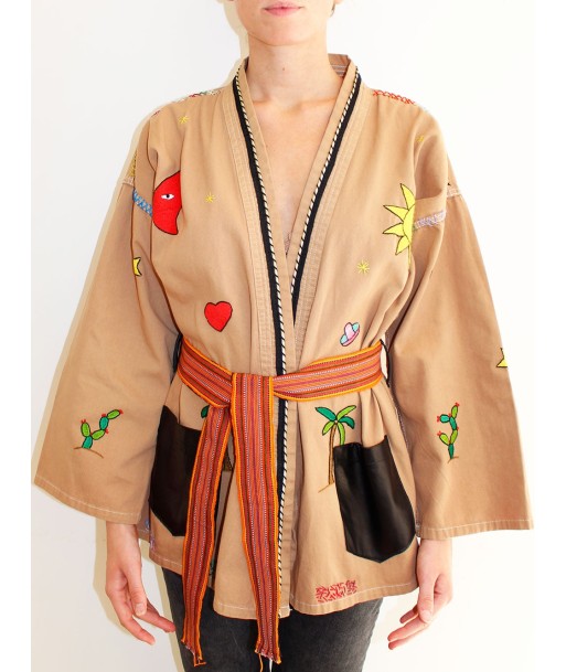 KIMONO MEXICAIN BEIGE Découvrez la collection