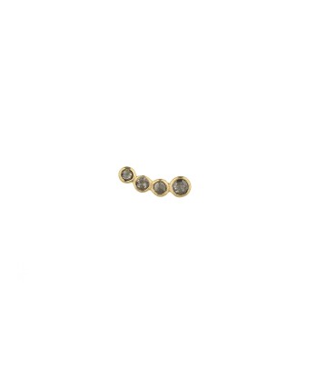 PAIRE STUD 4 DIAMS ROSECUT pas cher 