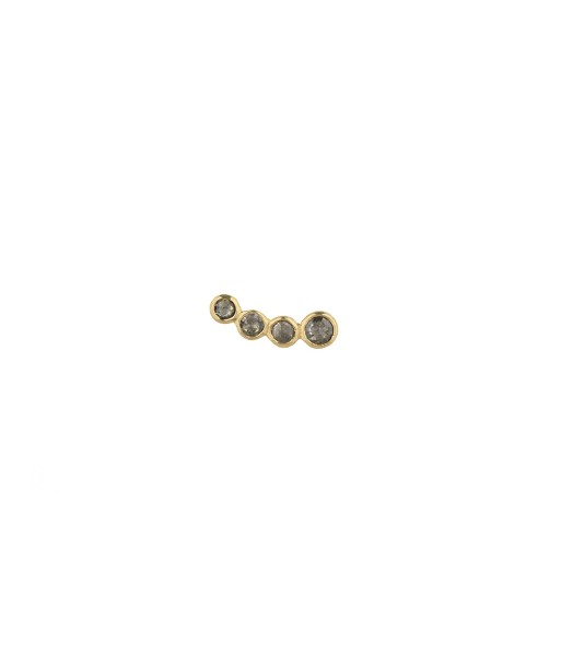 PAIRE STUD 4 DIAMS ROSECUT pas cher 