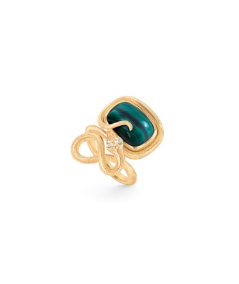 BAGUE SERPENT 18K MALACHITE Profitez des Offres !