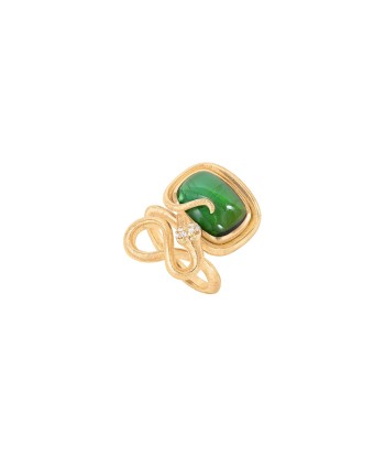 BAGUE SERPENT 18K TOURMALINE de la marque