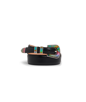 CEINTURE CRAZY EXCLU ARGENT & BLACK de l' environnement