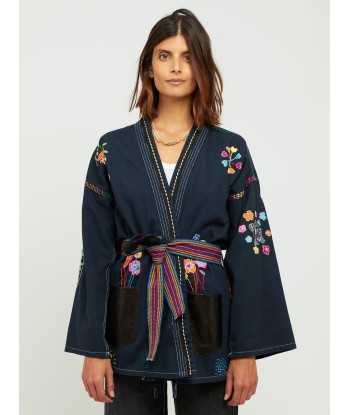 KIMONO BON VOYAGE NAVY en linge